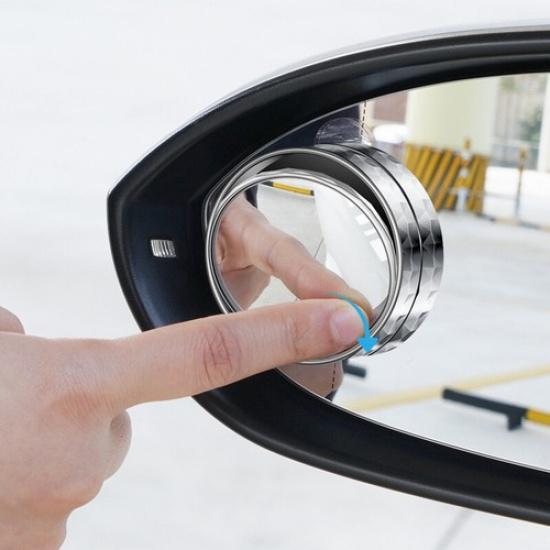 2×Car Van Blind Spot Mirrors 360° Wide Angle Convex Rear Side View Mirrors