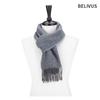 Believers Men's Muffler BDRM035 Wool Knit Double-Sided Plain Scarf