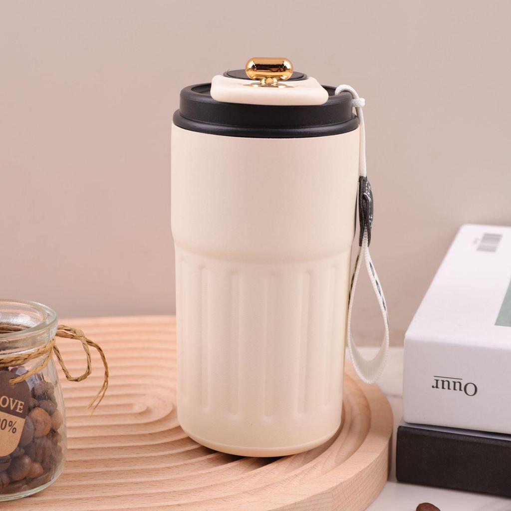 Portable 316 Stainless Steel Insulated Coffee Cup with Smart Temperature Display