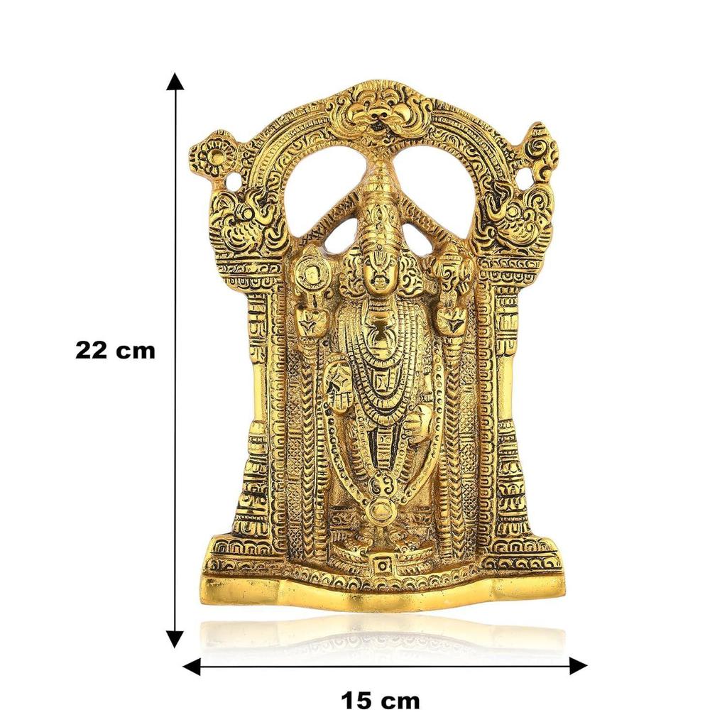 Metal Tirupati Balaji Idol,Golden