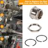 YMT Rear Axle Lock Nut Clip Bolt Jam Sleeve Fit for Honda TRX300EX TRX400EX TRX250X TRX400X ATC250R ATC350X