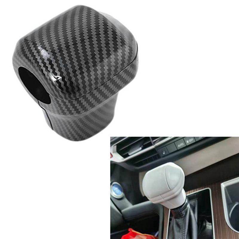 Authentic Car Carbon Fiber Gear Shift Knob Shifter Lever Cover For Toyota Sienna