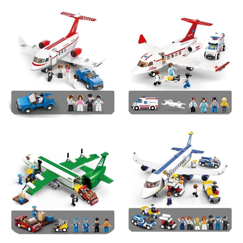Blocks Airplane Building Assembly Toy Aviation Model Puzzle Fun Children For