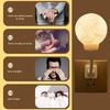 3 Lighting Modes Smart Moon Lamp Voice Control Bedside Lamp Fashion USB Energy-Saving Lamp
