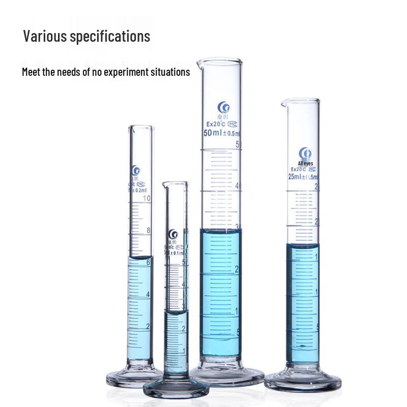 Leigu High Borosilicate Glass Measuring Cylinders with Hexagonal Base