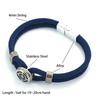 Noter New Men String Bracelet Nautical Compass Braslet 6 Colors Magnet Buckle Wrap Braclet Leisure Versatile Accessories Joias