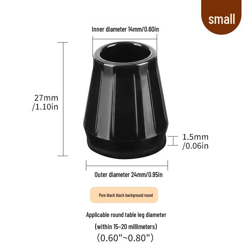 Silicone Chair Leg Covers with Felt Pads - Furniture Protection and Noise Reduction