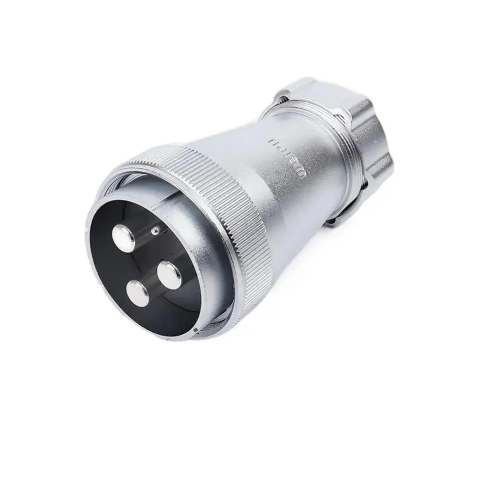 WEIPU WS55 TP+ZP 4 7 40 53 61Pin Panel Waterproof Connector Male Plug Female Socket Power Adapter Screw Solder Install Charger