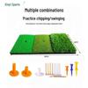 Portable Golf Practice Set: Indoor/Outdoor Swing Trainer & Chipping Net with Three Grass Hitting Mat
