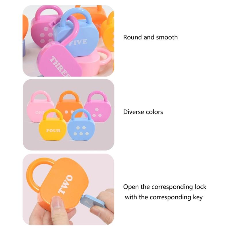 Children Counting Game Key Set for Toddlers Number Matching Fun Table Game Number Matching for Children