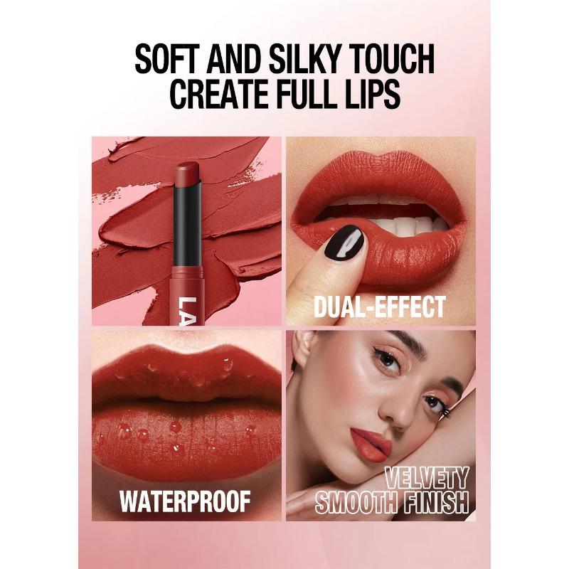 12 Color Matte Lipstick Pencil Waterproof Long Lasting Non-Stick Cup Lip Stain Tint Cosmetic Nude Lipstick Pen Makeup Maquillage