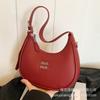 Retro dumpling bag small bag women's 2025 new crescent moon bag autumn and winter commuting one shoulder messenger bag hand carry armpit bag