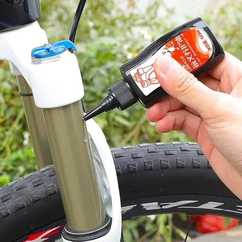 60ML Mountain Bike Front Fork Shock Absorber Oil Front And Rear Shock Absorber Silicone Oil Lubricating Oil Maintenance