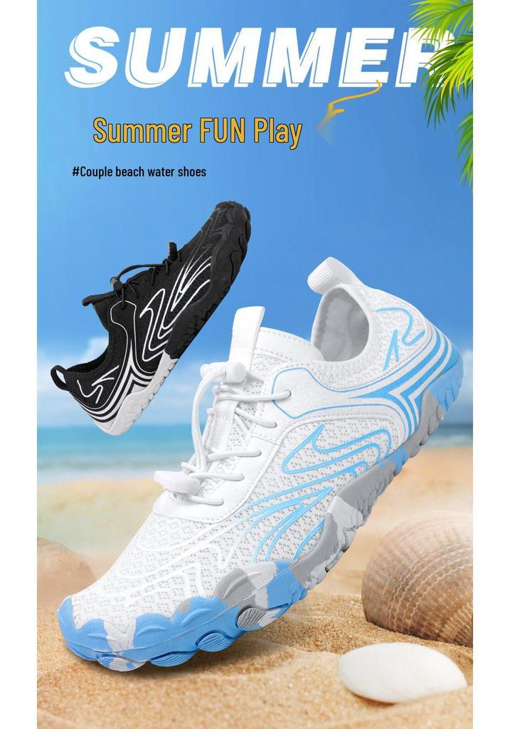Wading Shoes: Five-Finger Non-Slip, Quick-Drying, Breathable Beach and Creek Trekking Footwear for Swimming, Yoga, and Fitness.