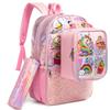 3 Pezzi Borse Scolastiche Scintillanti Sirena Unicorno Per Bambini e Borsa Portapranzo Per Ragazze