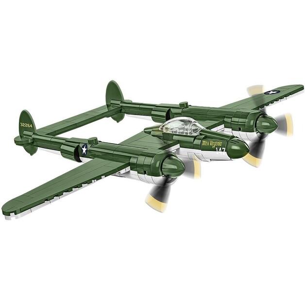 Конструктор пластиковый Cobi Historical Collection WWII Lockheed P-38 Lightning COBI-5882