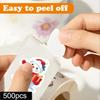 111pcs Snowman Cartoon Sticker Roll - Waterproof, Matte Finish for DIY Phone Cases & Notebooks,Irregular Shape, Planner Stickers