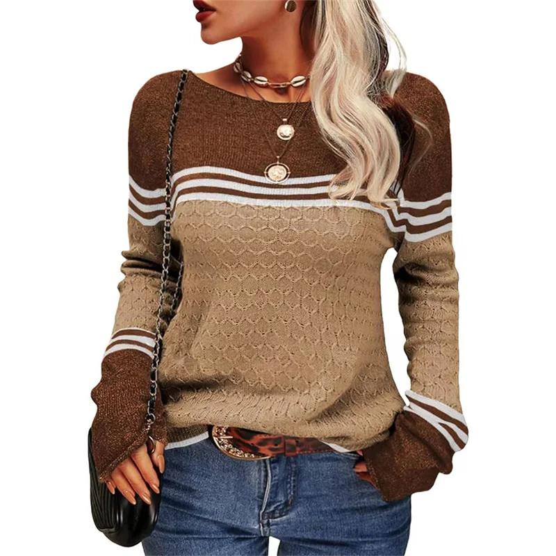 Sweater for Women Winter Thickened Pullover Warm Knitted Stretchy Long Sleeve Oversize Jumper Sweater Tops