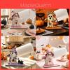 Ghost Halloween Wooden Tissue Box Holder With Bow Pumpkin Wicker Basket For Home Decor