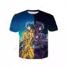 Saint Seiya 3D Print Short Sleeve T-Shirt Unisex Summer O-Neck Casual Streetwear Oversized T-shirt