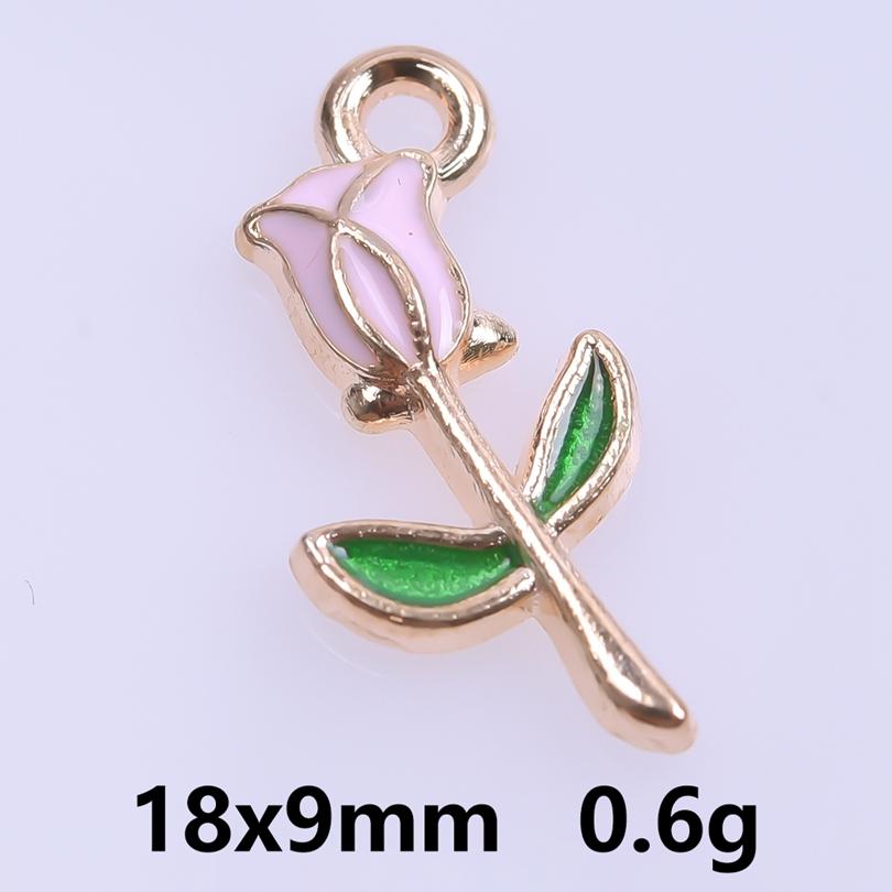 Rosa Liebe Mädchen Accessoires Emaille Großhandel Anhänger Für Schmuckherstellung Zubehör Mond/Blume/Schmetterling Anhänger Charm DIY Ohrring Basteln