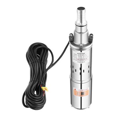 Pompa ad acqua solare da 12 V, pompa per irrigazione sommergibile per pozzi profondi, pompa a vite per pozzi profondi, pompa per pozzi profondi da 180 W, 5,28 GPM