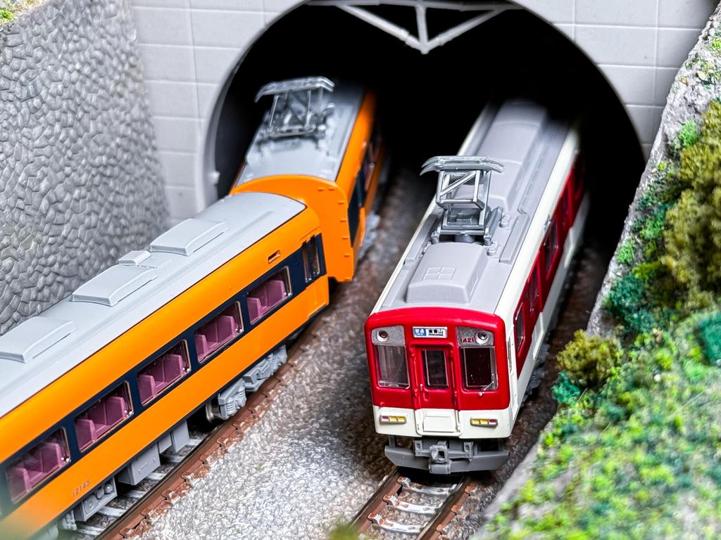 Tomytec Railway Collection Tetsuro Kinki Nippon Railway 1420 Series Set A Diorama Supplies 334286 2-Car