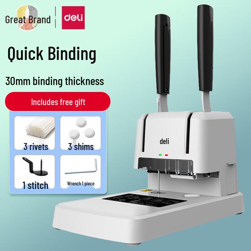 Deli Financial Document Binding Machine