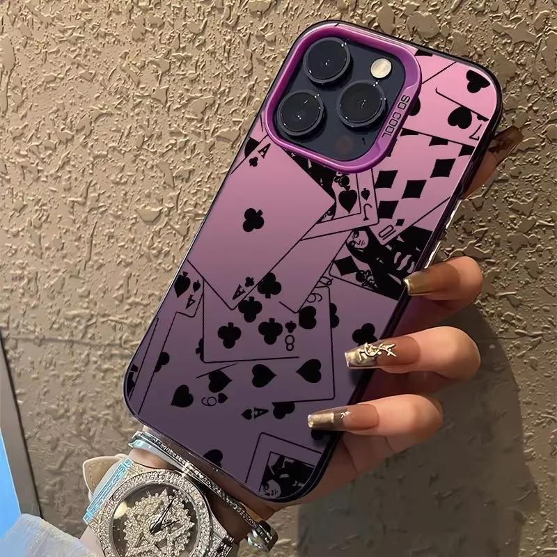 Poker Card Printing Phone Case for Samsung Galaxy S26 S25 S24 S23 S22 S21 S20 Note20 Ultra Edge Plus 4G 5G Anti Fall Matte Cover