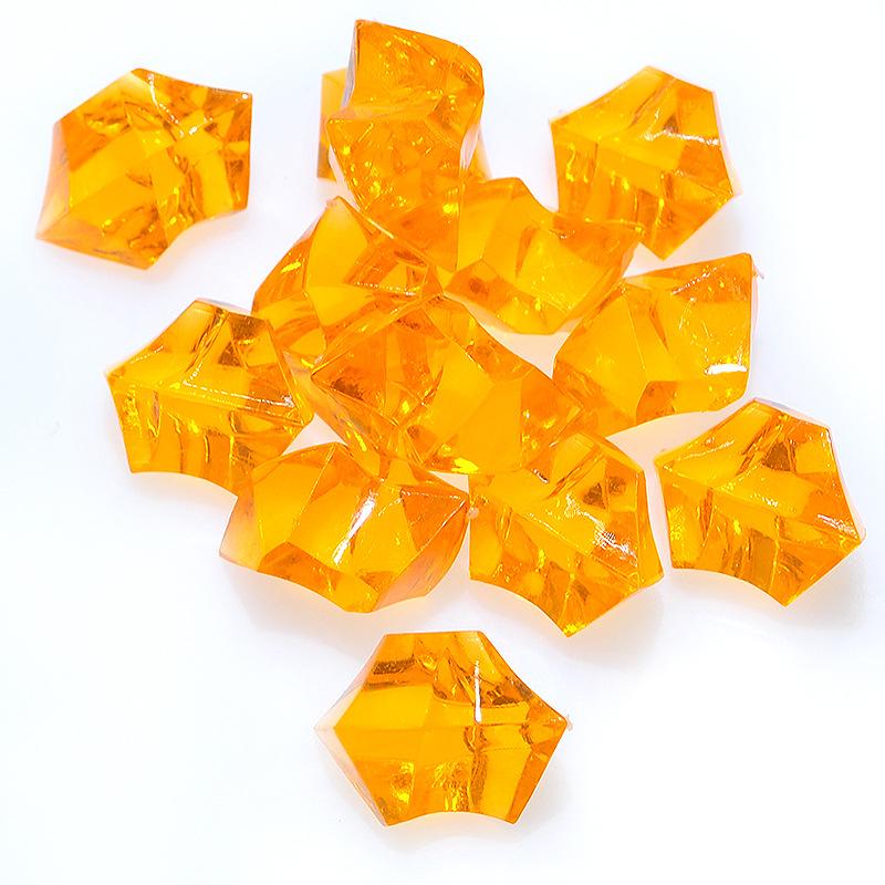 20pcs Acrylic Crystal Gem Stone Crushed Ice Rocks Aquarium Colorful Stone Fish Tank Vase Landscaping Decoration