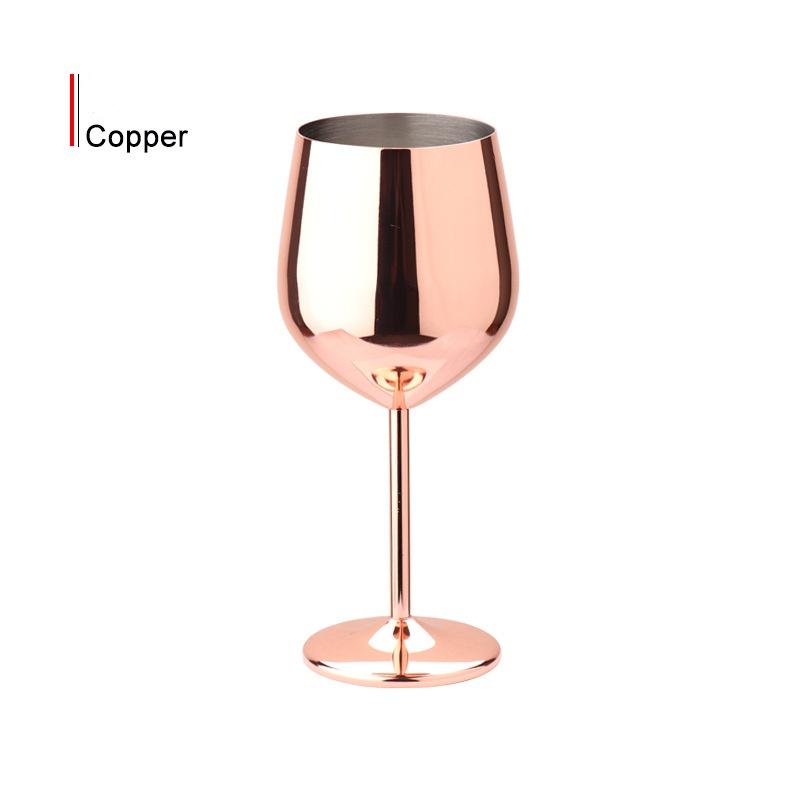 Stainless Steel Wine Glass Metal Wine Glass Bar Supplies Hotel Supplies Household Kitchen Supplies Cocktail Glass Rose Gold Wine Cup