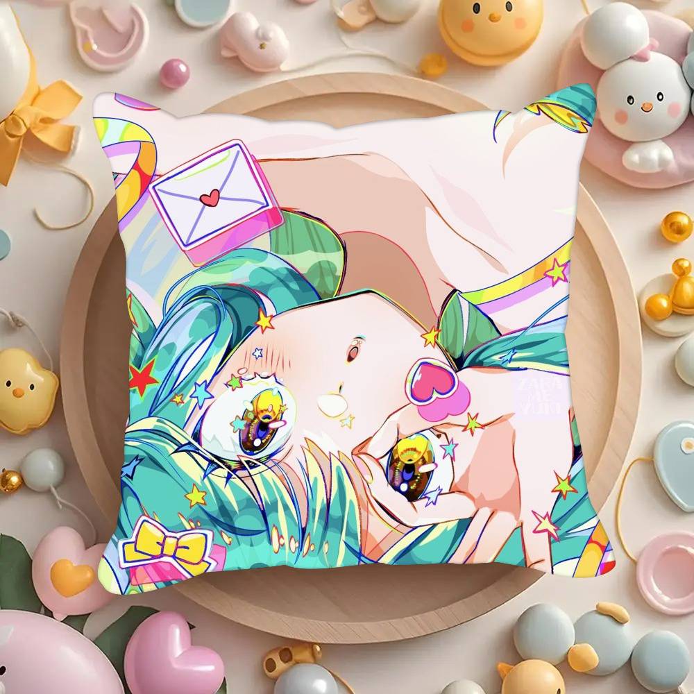 

Cute U-Urusei Yatsura Anime Pillowcases cushion covers living room sofas home decor gifts 12x12Inch