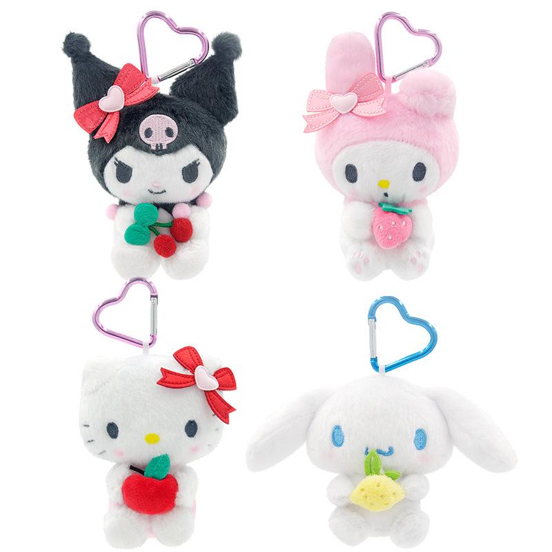 Genuine Sanrio Kuromi Hello Kitty Cinnamoroll Plush Toy Pendant