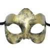 Retro Jazz Flat Head Mask Plastic Half Face Mask Stage Performance Props Halloween Masks  Men