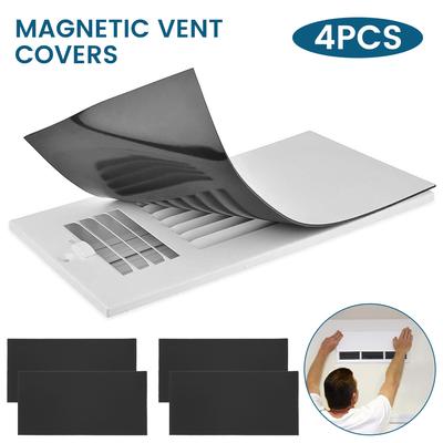 4Pcs Magnetic Vent Covers Double Thick Thickness Flexible Tool Adhesive Magnet Covers for Wall Floor Ceiling Vent Covers