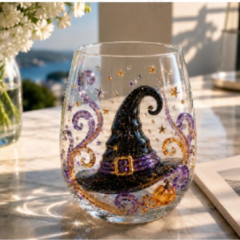 Bicchiere da Whisky Nuovo Vetro Stile Bouquet di Fiori Artigianato in Vetro Bicchiere da Whisky
