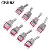 Mini interruttore a levetta per montaggio a pannello da 12 mm con maniglia lunga serie SH T80-T Z1 5 A 125 V CA