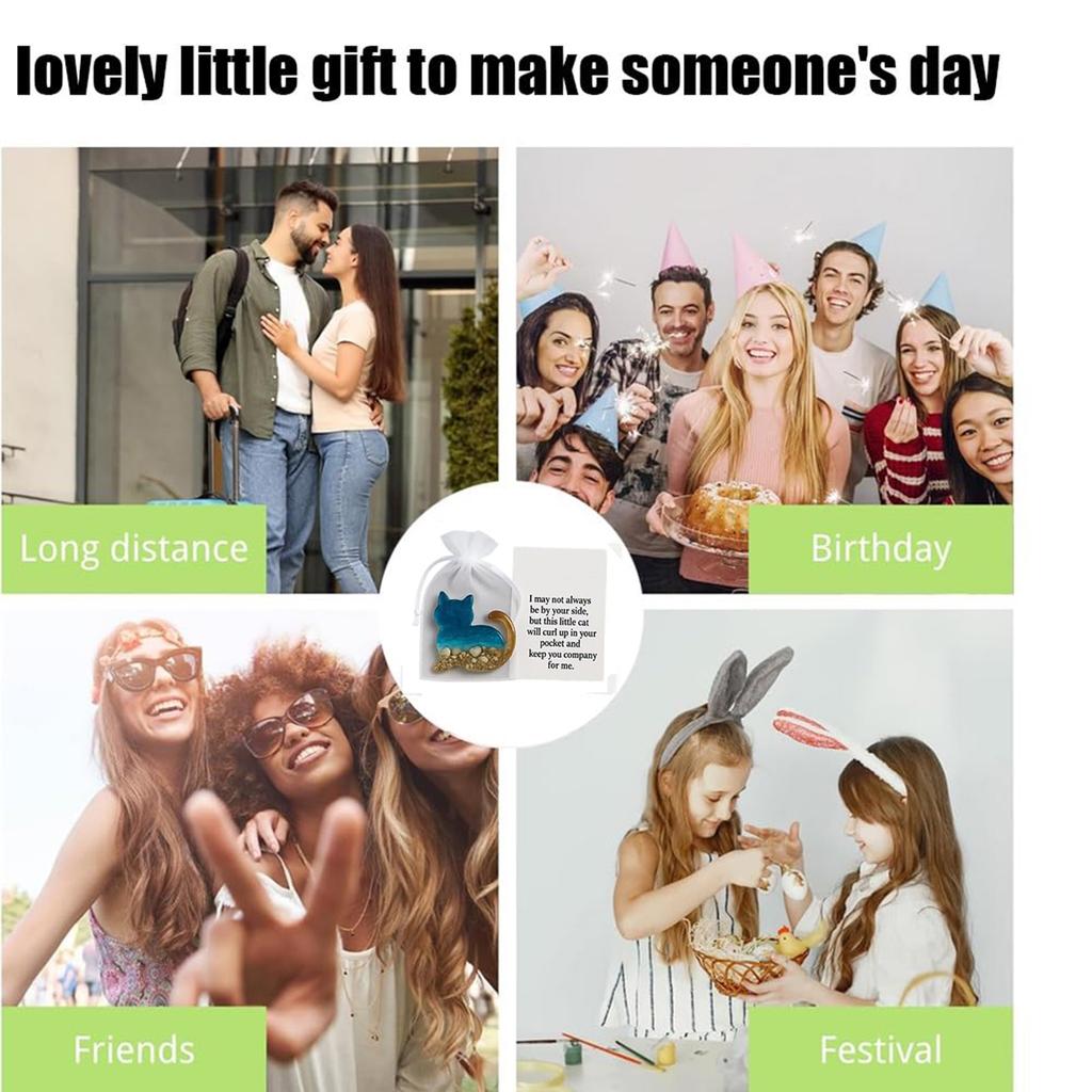 Pocket Travel Gift, Pocket Hug For Pet Loss Gift, Inspirational Gifts With Card, Little  Support Loss Of Pet Sympathy, Resin Encouragement Animal