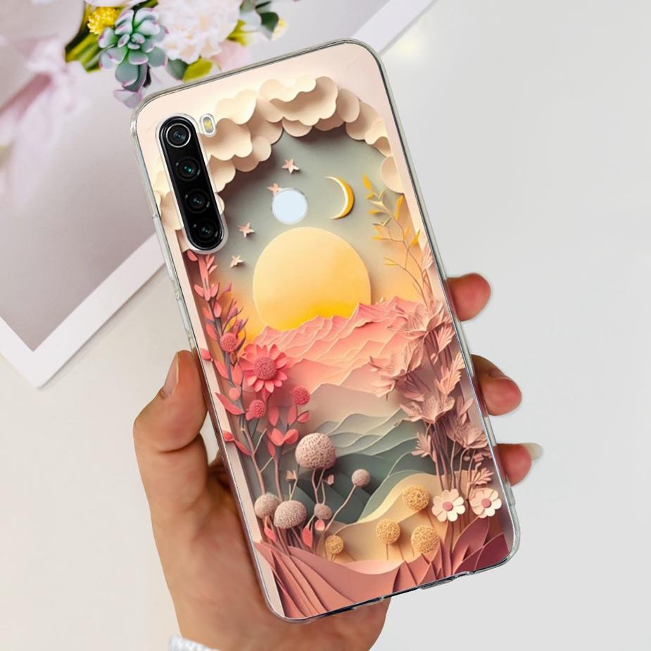 For Xiaomi Redmi Note 8 Case Note 8T Luxury Painted Cover Clear Silicone Phone Case For Redmi Note 8 Pro Note8 Note8T Soft Shell