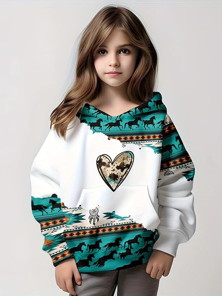 Hoodies Kawaii Animals Cat 3D Print Sweatshirts Boys Girls Harajuku Unisex Hooded Sweatshirts Kids Ethnic Style Clothes Coat