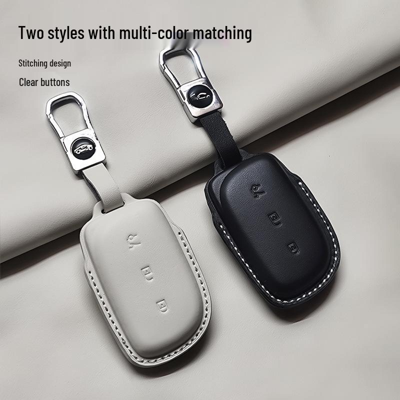 Genuine Leather Key Case for Lynk & Co Z10/Z20 Ultra/Z900 - High-Grade Men's Cross-Border Shell Bag