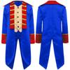 Kids Revolutionary War Costume Colonial British Red Coat Tailcoat Design Historical Military Cosplay Outfit