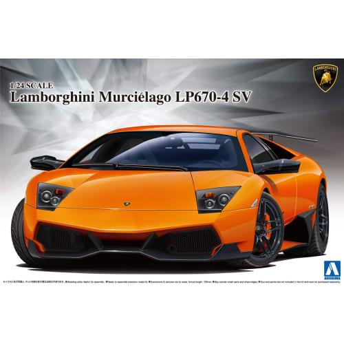 

Aoshima Bunka Kyozai 1/24 Supercar Series No. 9 Lamborghini Murcielago LP670-4 SV Plastic Model