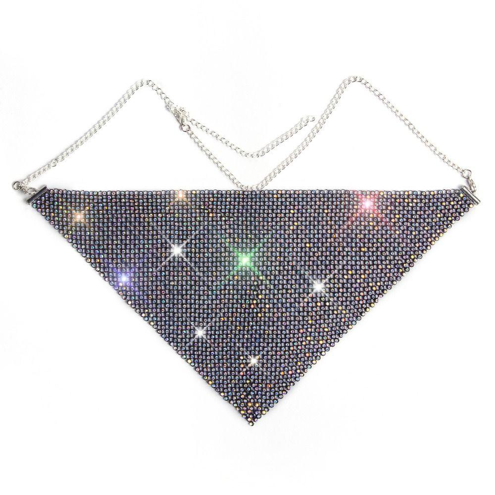 Vintage Rhinestone Face Mask Crystal Half-face Veil Jewelry Dance Party Jewelry  Banquet