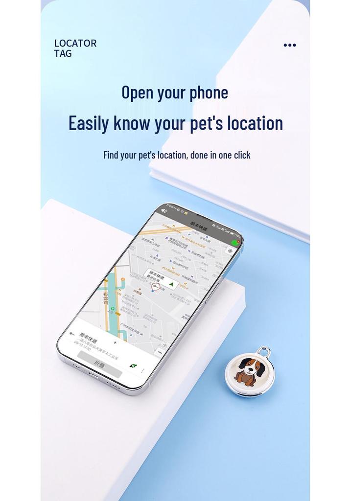 Intelligenter GPS-Haustier-Tracker-Halsband – Wasserdicht & Anti-Verlust für Katzen & Hunde