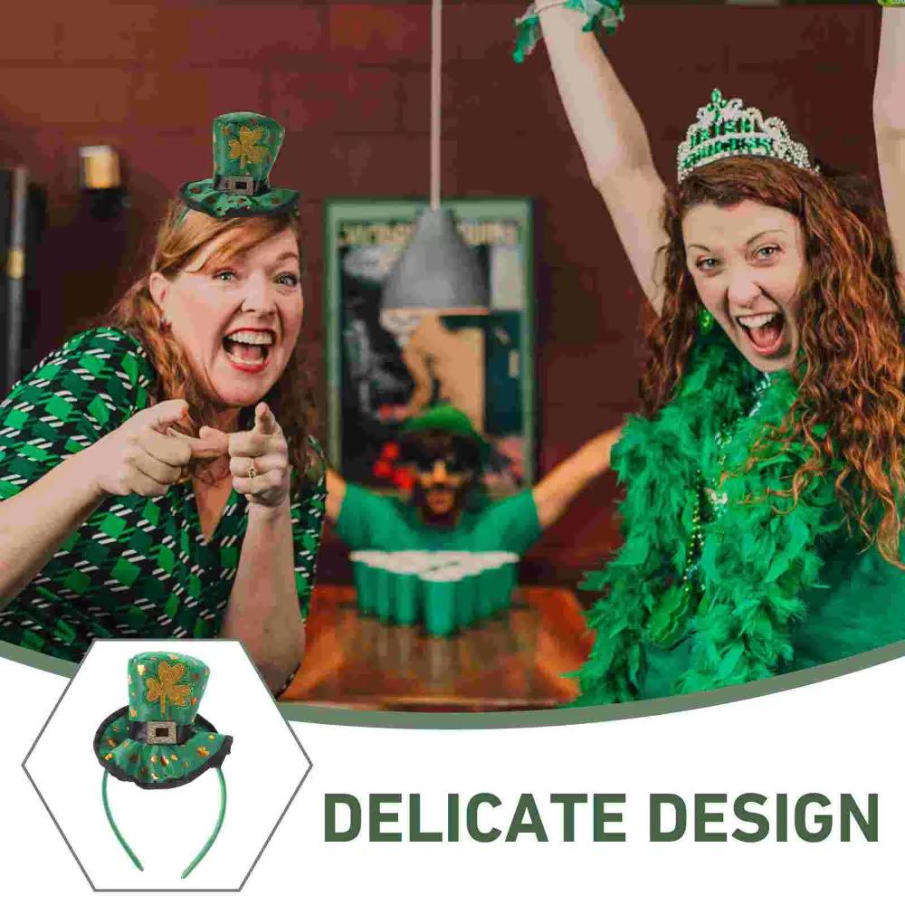 Clover Shamrock Headwear Green St Patricks Hair Hoop St Patrick’s Day Hat Headdress  Halloween