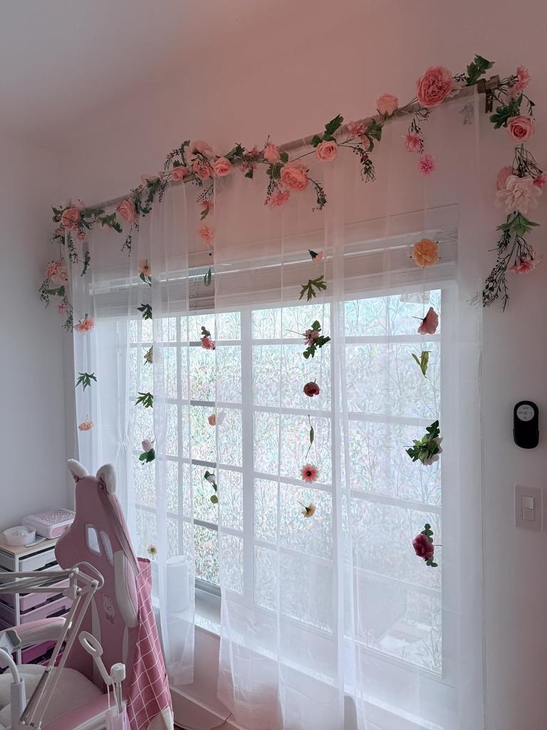 OrgMemory 180cm Artificial Wedding Decorations for and Photography 2-Piece Garland, Roses, Vine-Shaped, Home, Office, Table, Weddings,
