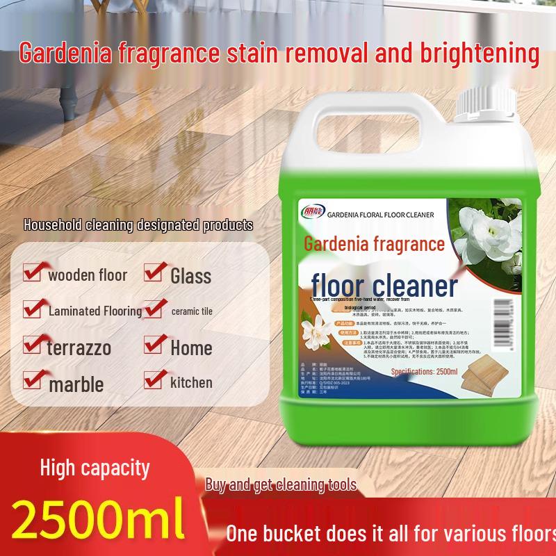Gardenia Scented Wood & Tile Floor Cleaner with Powerful Stain and Odor Removal