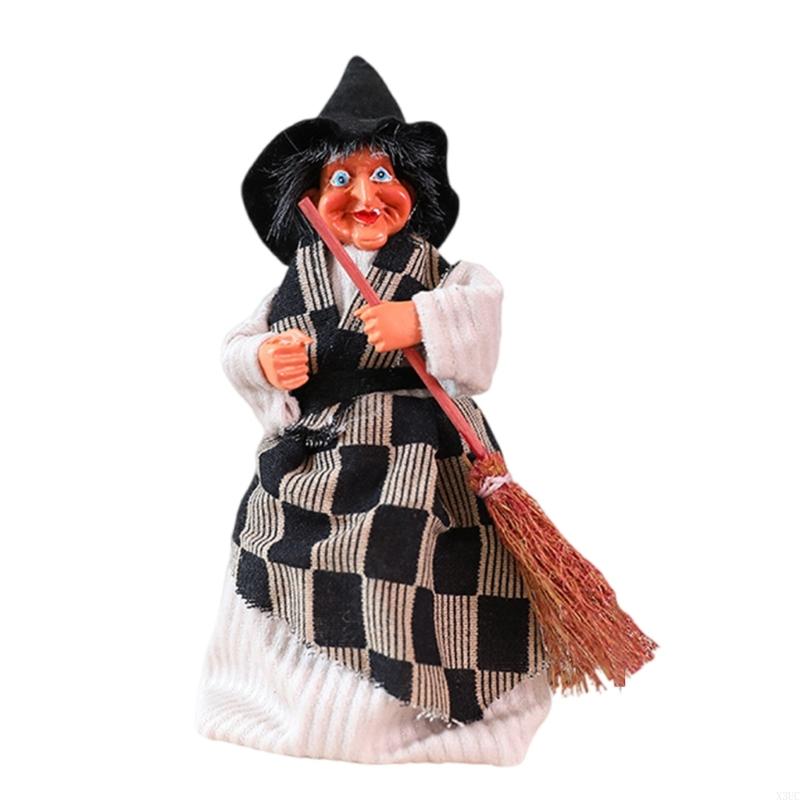 

Convenient Retro Witch Figure Portable Halloween Decoration For Bar Parties Easy Storage Reusable Eerie Decors X3UC