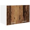 Hanging Cabinet with Door 2 pcs Vintage Wood and White 60 x 31 x 40 cm